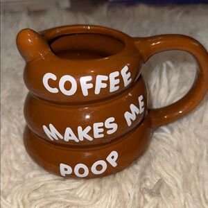 Brown Novelty Coffee Mug poop